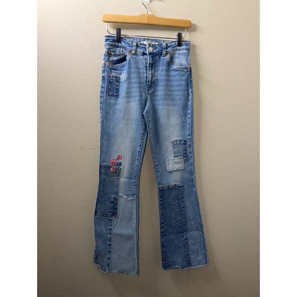Girls Levi's Flare Patchwork Jeans Size 14